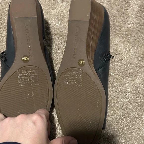 Lucky Brand Black Leather Mules - Picture 5 of 5